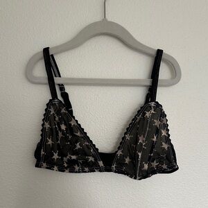 XiRENA Black and White Star Bralette Never Worn